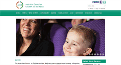 Desktop Screenshot of childrenandmedia.org.au